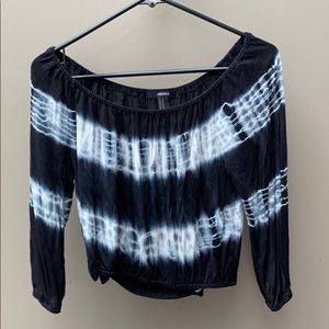 Off the shoulder crop top